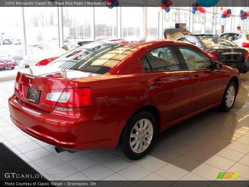 Rave Red Pearl / Medium Gray 2009 Mitsubishi Galant ES