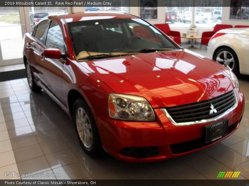 Rave Red Pearl / Medium Gray 2009 Mitsubishi Galant ES
