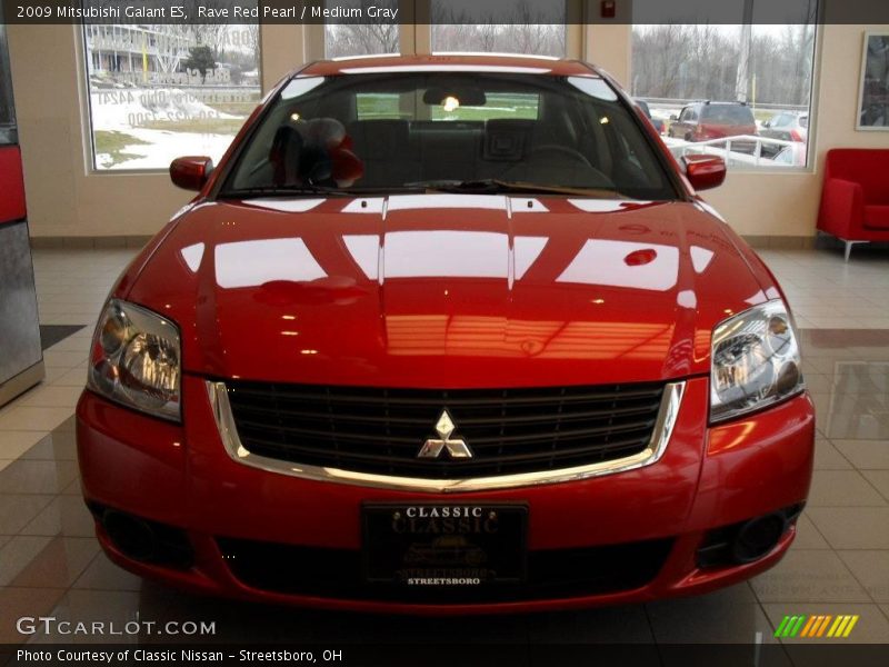Rave Red Pearl / Medium Gray 2009 Mitsubishi Galant ES