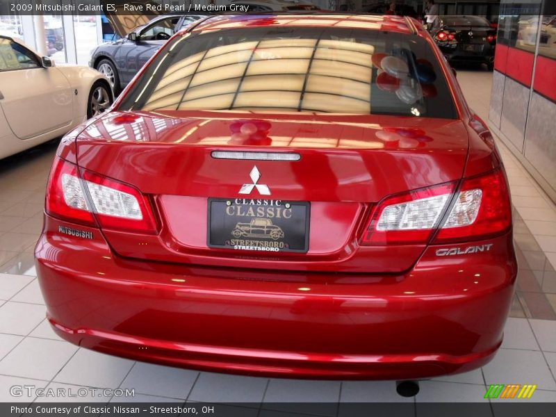 Rave Red Pearl / Medium Gray 2009 Mitsubishi Galant ES