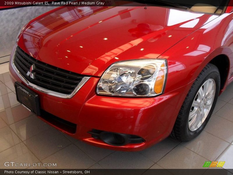 Rave Red Pearl / Medium Gray 2009 Mitsubishi Galant ES