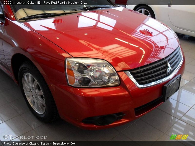 Rave Red Pearl / Medium Gray 2009 Mitsubishi Galant ES