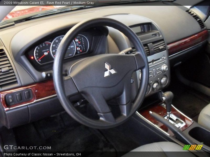 Rave Red Pearl / Medium Gray 2009 Mitsubishi Galant ES