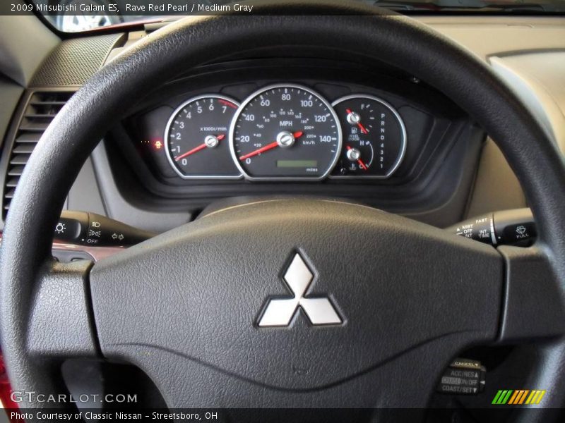 Rave Red Pearl / Medium Gray 2009 Mitsubishi Galant ES