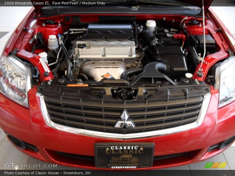Rave Red Pearl / Medium Gray 2009 Mitsubishi Galant ES