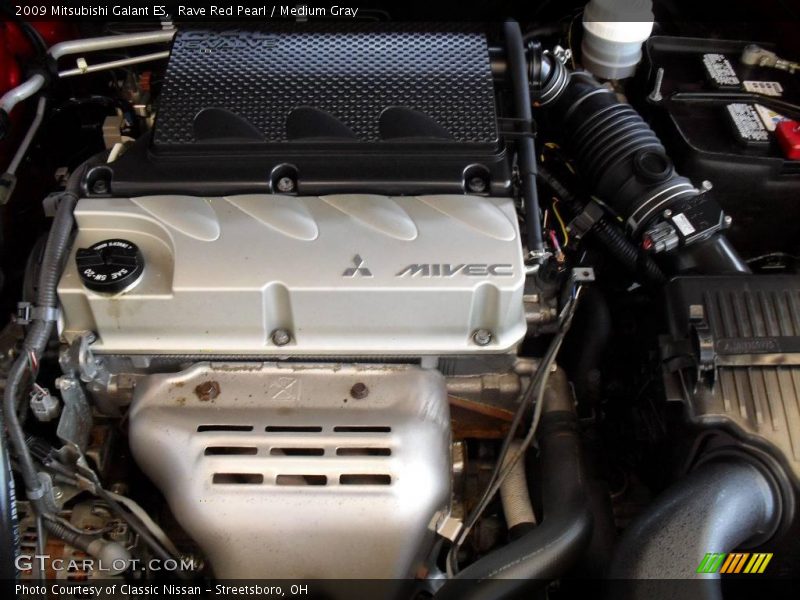 Rave Red Pearl / Medium Gray 2009 Mitsubishi Galant ES