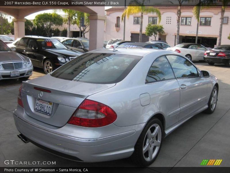 Iridium Silver Metallic / Black 2007 Mercedes-Benz CLK 550 Coupe