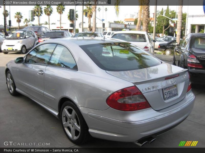 Iridium Silver Metallic / Black 2007 Mercedes-Benz CLK 550 Coupe