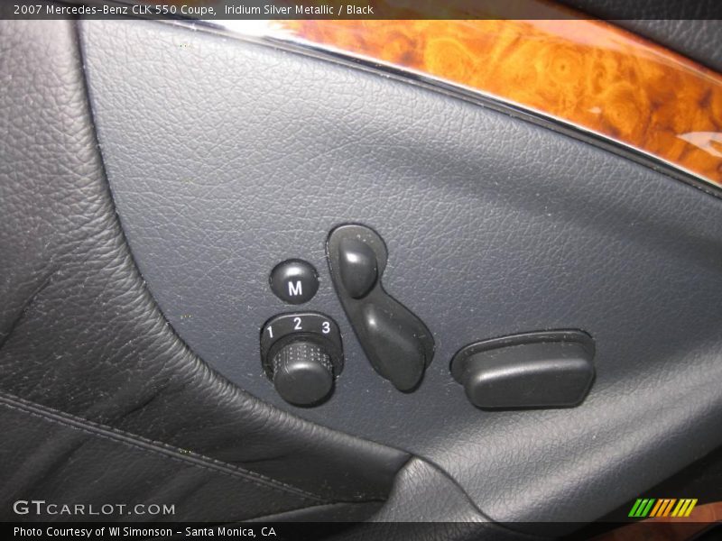 Iridium Silver Metallic / Black 2007 Mercedes-Benz CLK 550 Coupe