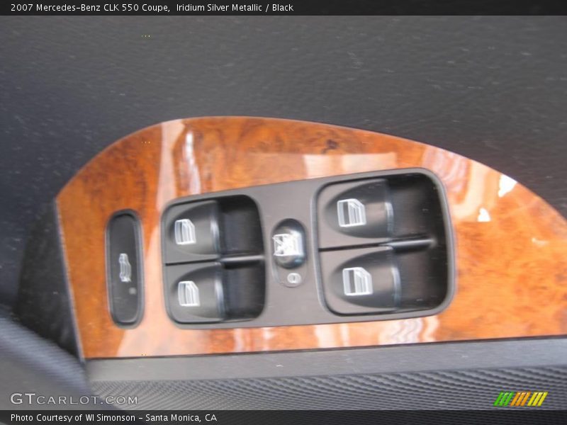 Iridium Silver Metallic / Black 2007 Mercedes-Benz CLK 550 Coupe