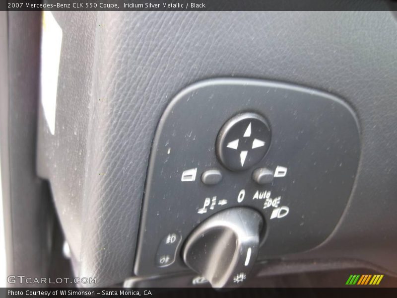 Iridium Silver Metallic / Black 2007 Mercedes-Benz CLK 550 Coupe