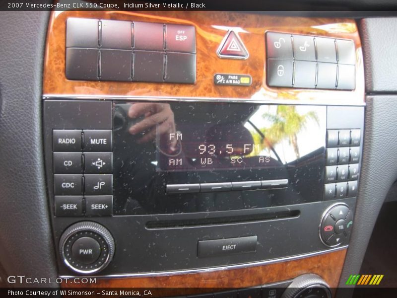 Iridium Silver Metallic / Black 2007 Mercedes-Benz CLK 550 Coupe