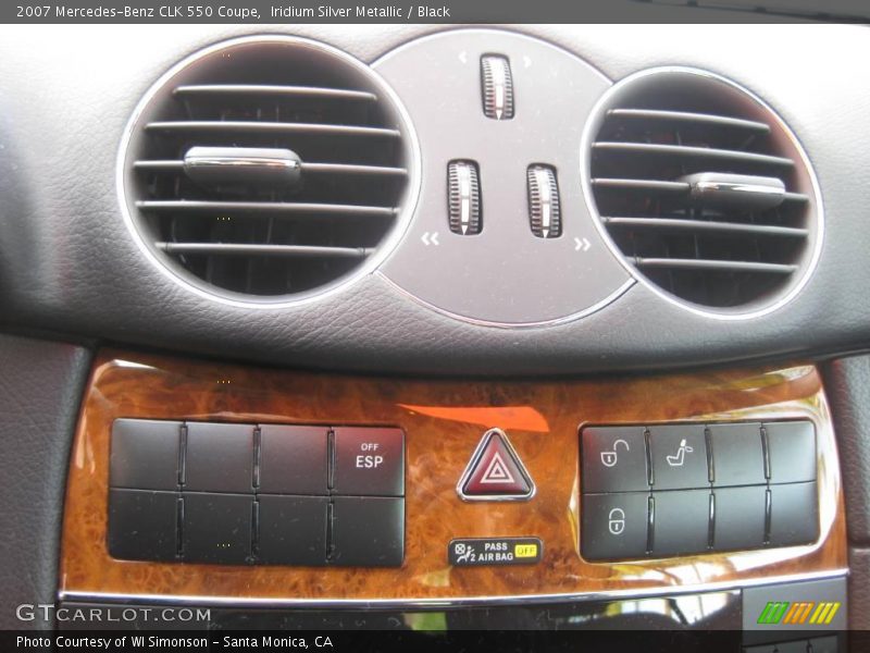 Iridium Silver Metallic / Black 2007 Mercedes-Benz CLK 550 Coupe