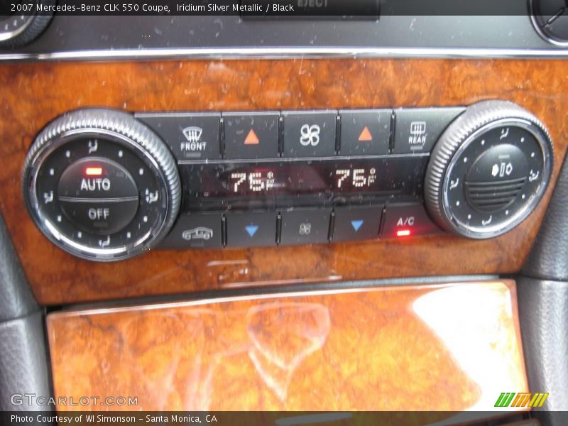 Iridium Silver Metallic / Black 2007 Mercedes-Benz CLK 550 Coupe