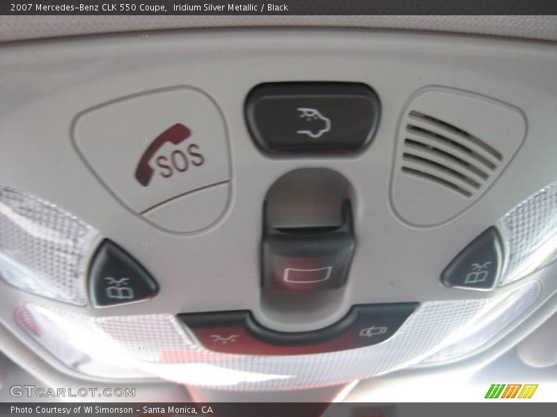 Iridium Silver Metallic / Black 2007 Mercedes-Benz CLK 550 Coupe