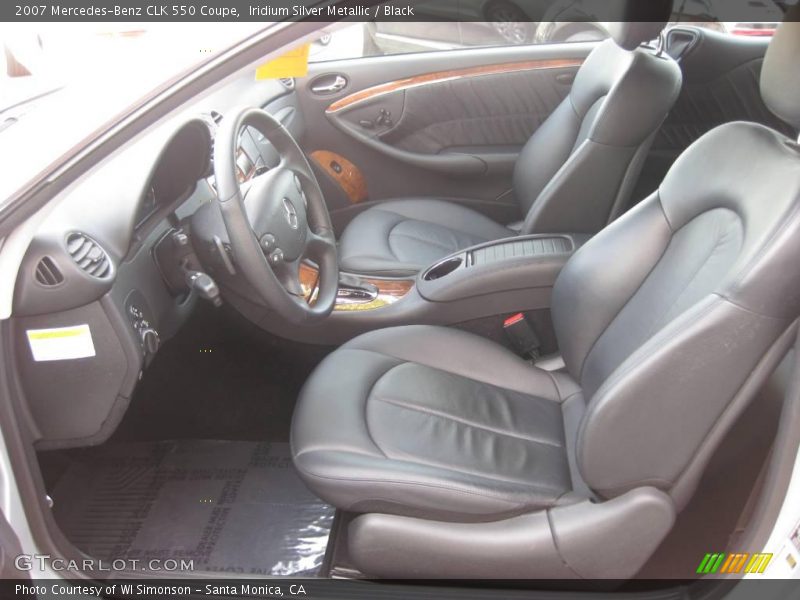 Iridium Silver Metallic / Black 2007 Mercedes-Benz CLK 550 Coupe