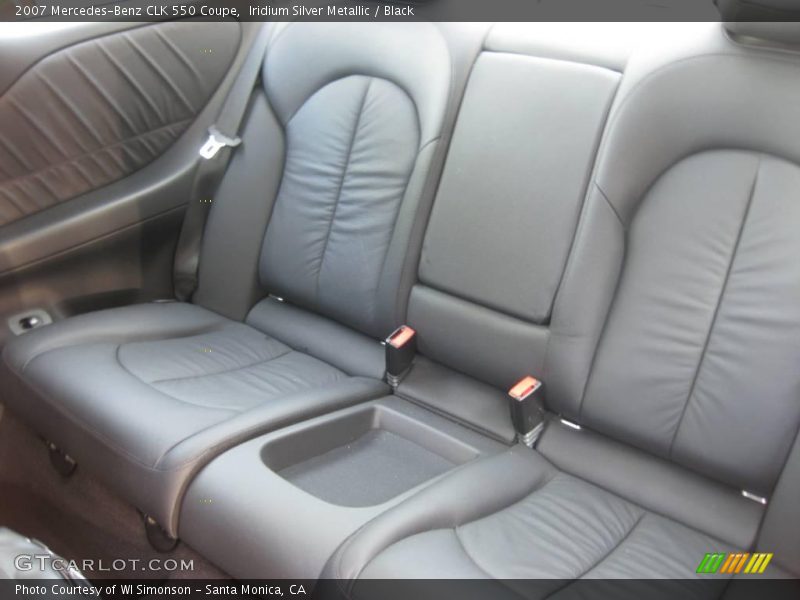 Iridium Silver Metallic / Black 2007 Mercedes-Benz CLK 550 Coupe