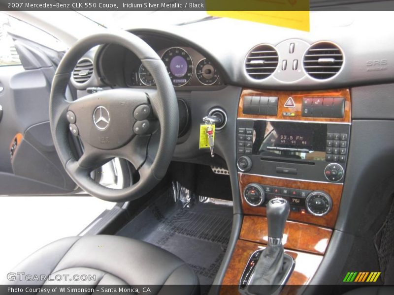 Iridium Silver Metallic / Black 2007 Mercedes-Benz CLK 550 Coupe