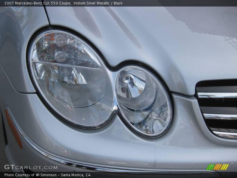 Iridium Silver Metallic / Black 2007 Mercedes-Benz CLK 550 Coupe