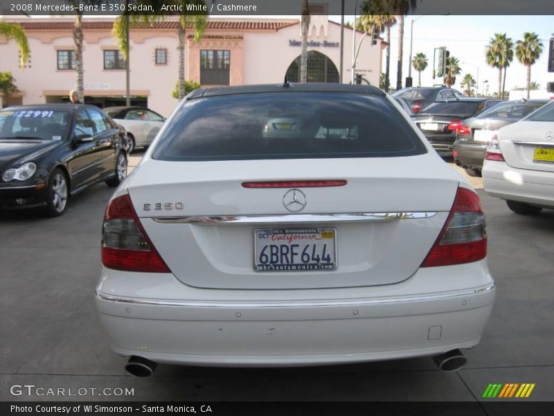 Arctic White / Cashmere 2008 Mercedes-Benz E 350 Sedan