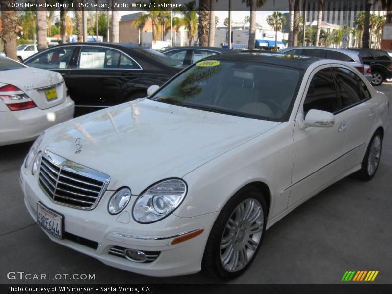 Arctic White / Cashmere 2008 Mercedes-Benz E 350 Sedan