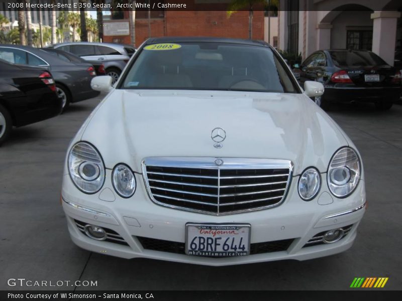 Arctic White / Cashmere 2008 Mercedes-Benz E 350 Sedan
