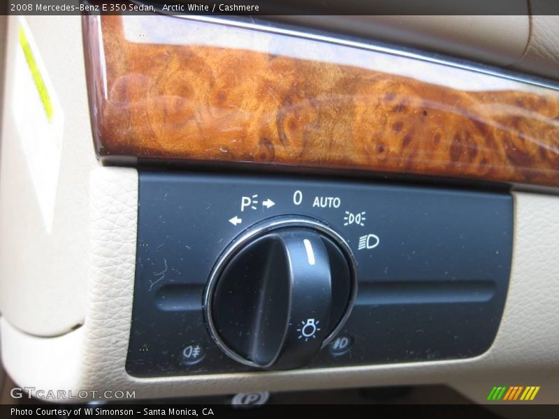 Arctic White / Cashmere 2008 Mercedes-Benz E 350 Sedan