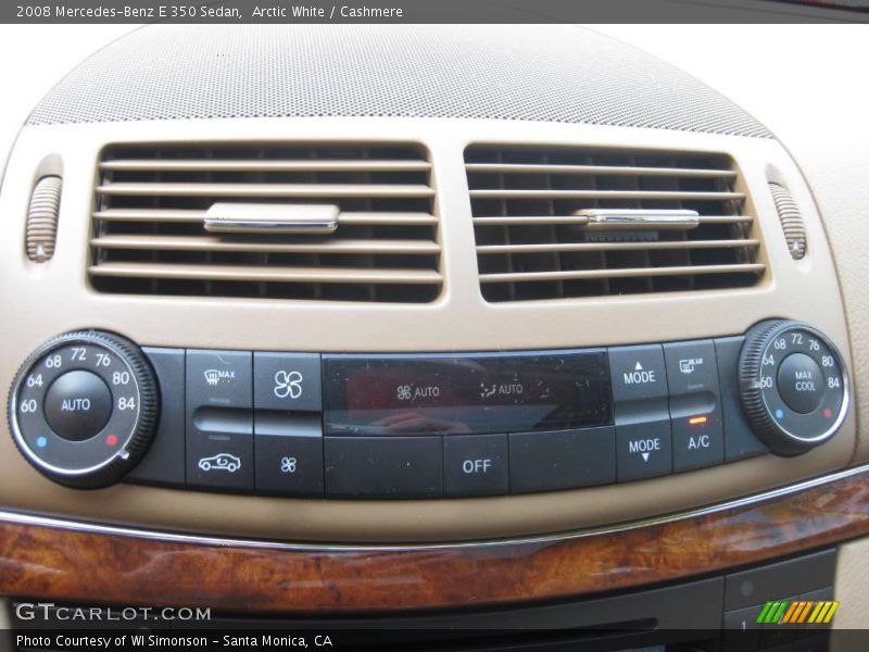 Arctic White / Cashmere 2008 Mercedes-Benz E 350 Sedan