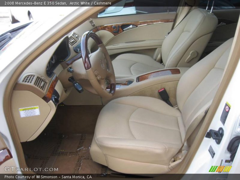 Arctic White / Cashmere 2008 Mercedes-Benz E 350 Sedan