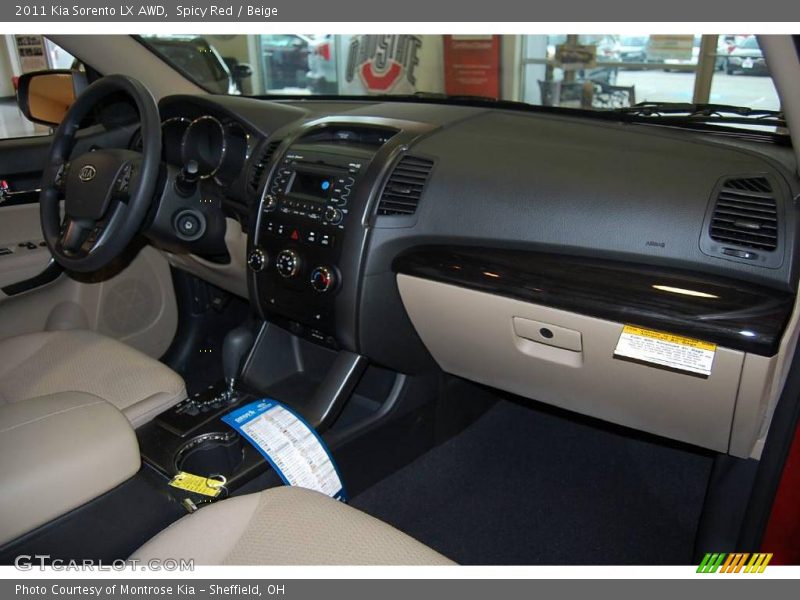 Spicy Red / Beige 2011 Kia Sorento LX AWD