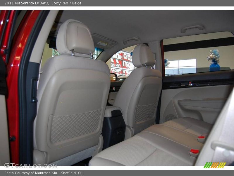 Spicy Red / Beige 2011 Kia Sorento LX AWD