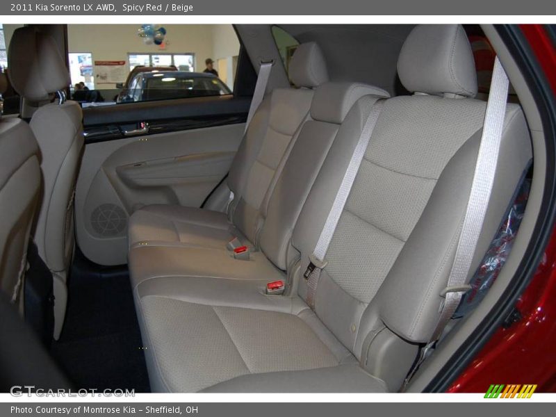 Spicy Red / Beige 2011 Kia Sorento LX AWD
