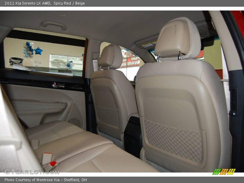 Spicy Red / Beige 2011 Kia Sorento LX AWD