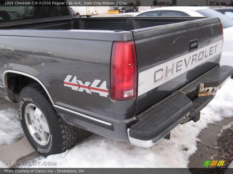 Dark Gray Metallic / Gray 1993 Chevrolet C/K K1500 Regular Cab 4x4