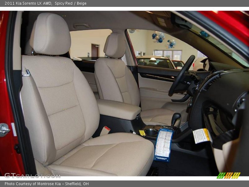 Spicy Red / Beige 2011 Kia Sorento LX AWD