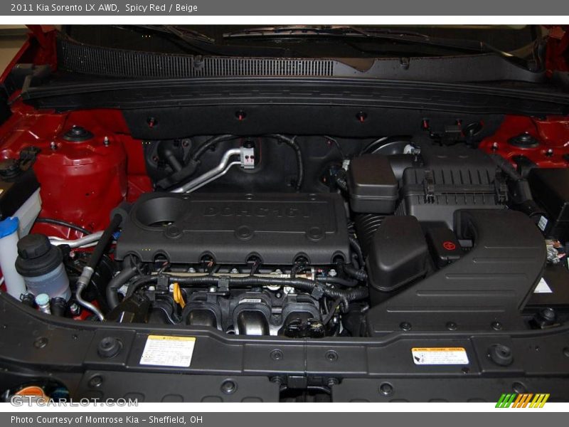Spicy Red / Beige 2011 Kia Sorento LX AWD