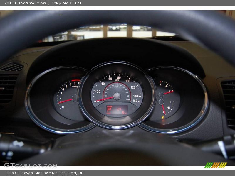 Spicy Red / Beige 2011 Kia Sorento LX AWD
