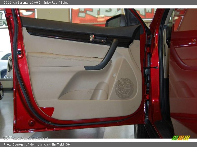 Spicy Red / Beige 2011 Kia Sorento LX AWD