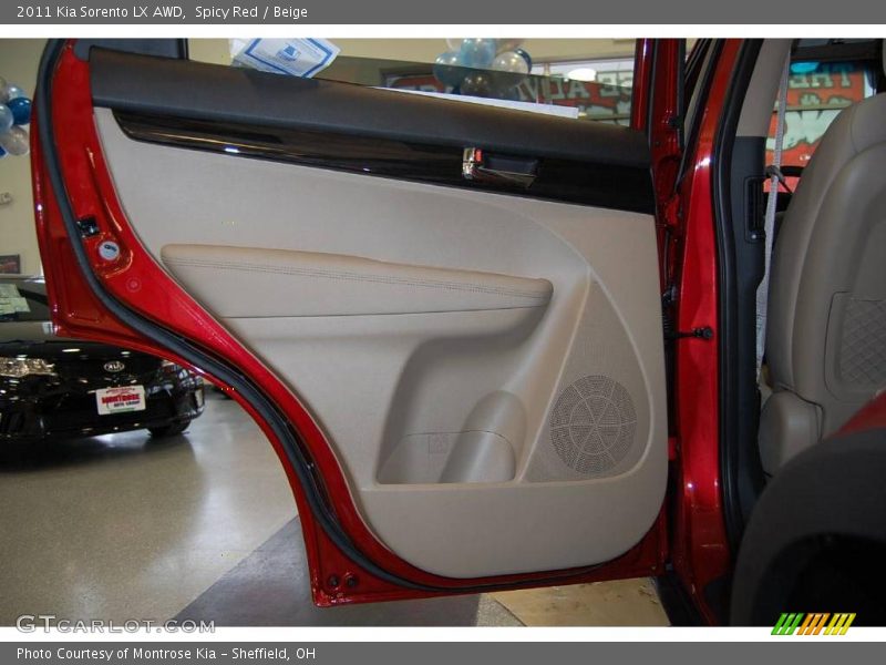 Spicy Red / Beige 2011 Kia Sorento LX AWD