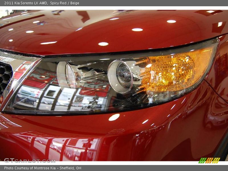 Spicy Red / Beige 2011 Kia Sorento LX AWD