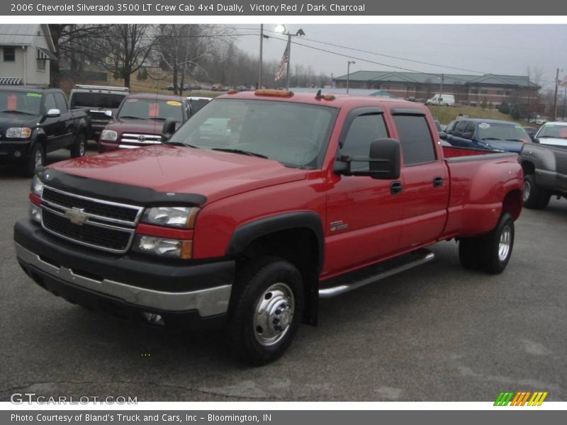 Victory Red / Dark Charcoal 2006 Chevrolet Silverado 3500 LT Crew Cab 4x4 Dually