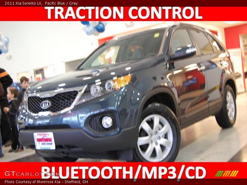 Pacific Blue / Gray 2011 Kia Sorento LX