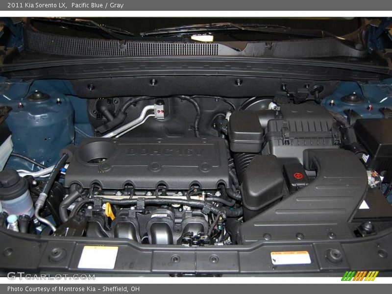 Pacific Blue / Gray 2011 Kia Sorento LX