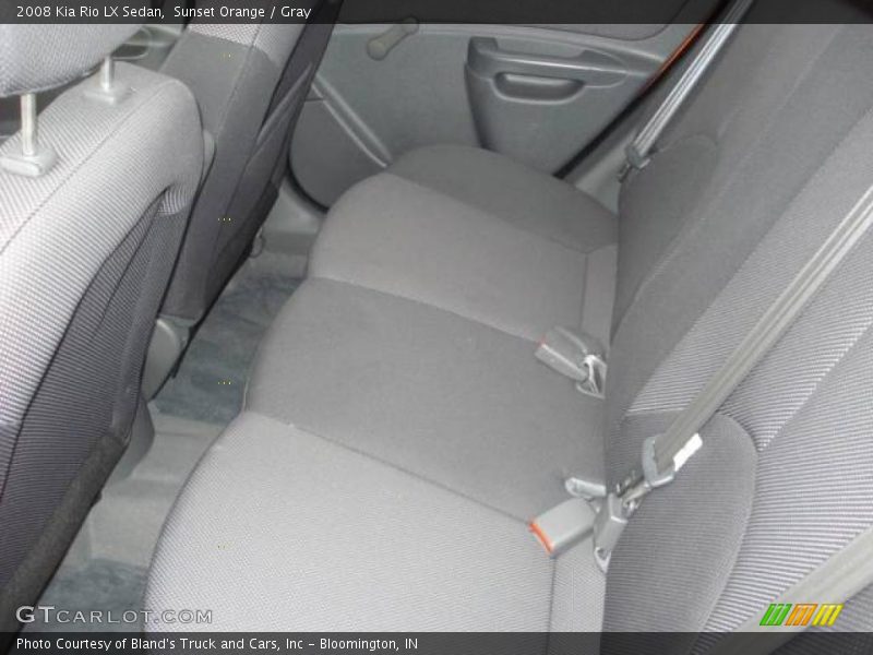 Sunset Orange / Gray 2008 Kia Rio LX Sedan