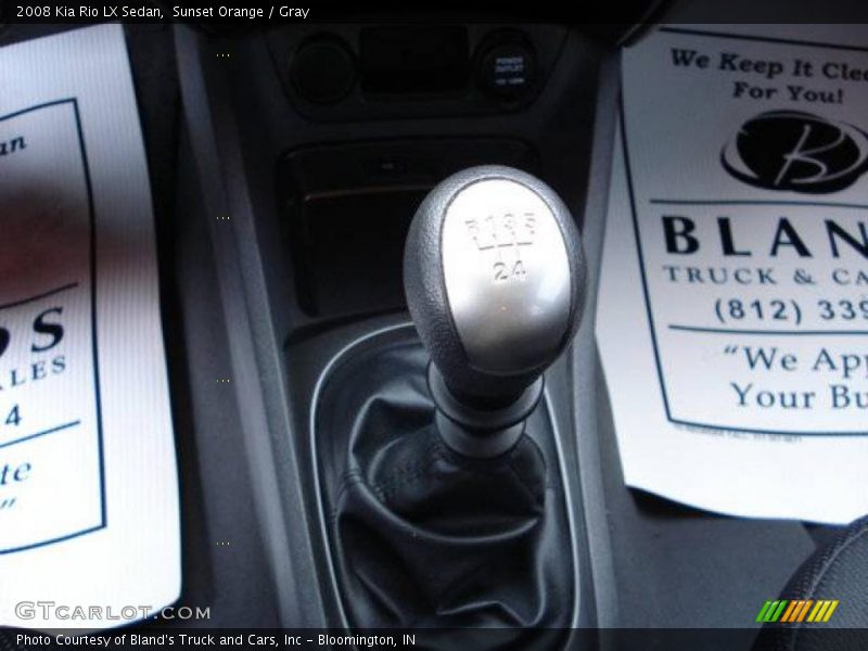 Sunset Orange / Gray 2008 Kia Rio LX Sedan