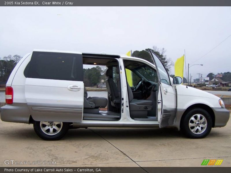 Clear White / Gray 2005 Kia Sedona EX