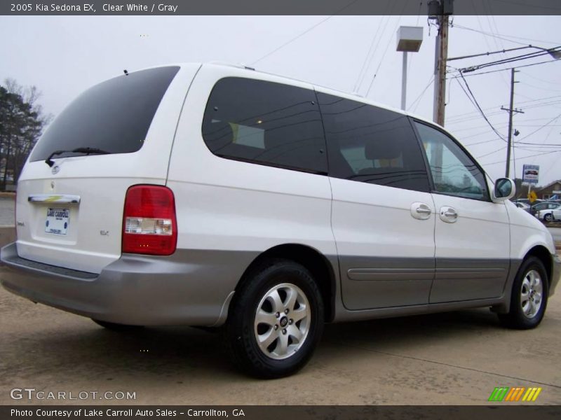 Clear White / Gray 2005 Kia Sedona EX