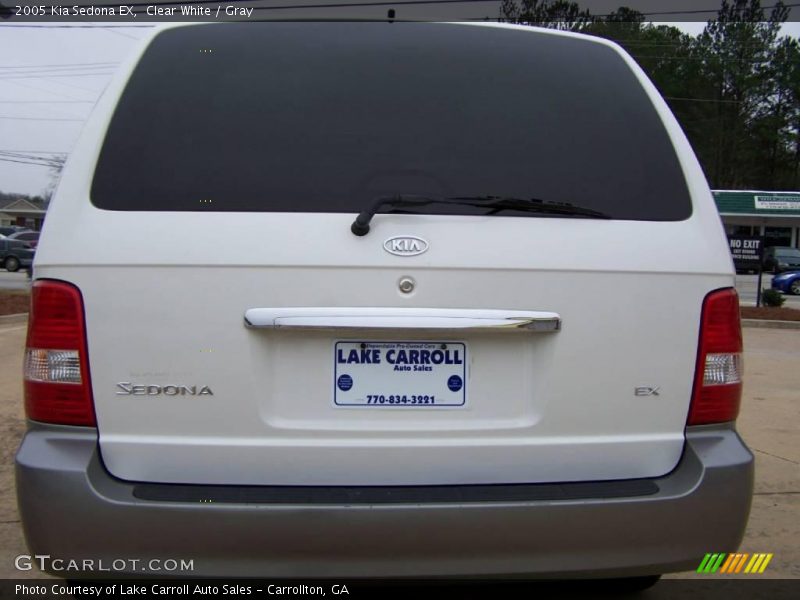 Clear White / Gray 2005 Kia Sedona EX