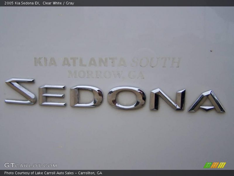Clear White / Gray 2005 Kia Sedona EX