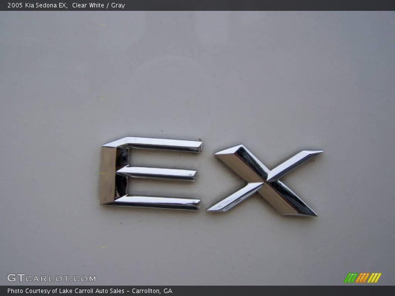 Clear White / Gray 2005 Kia Sedona EX
